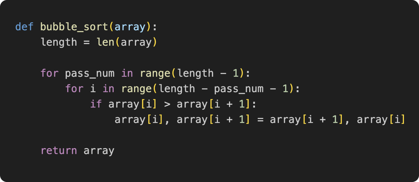 Bubble Sort Pint Glass