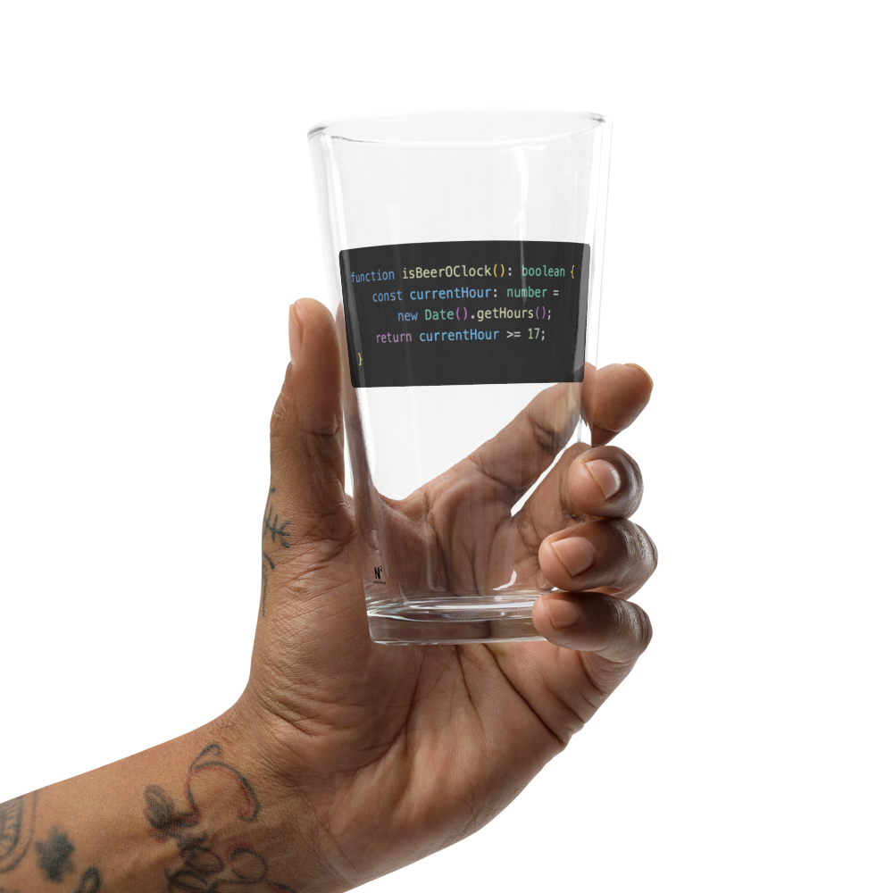 BeerOClock Pint Glass