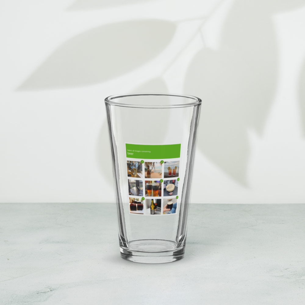 Beer Captcha Pint Glass