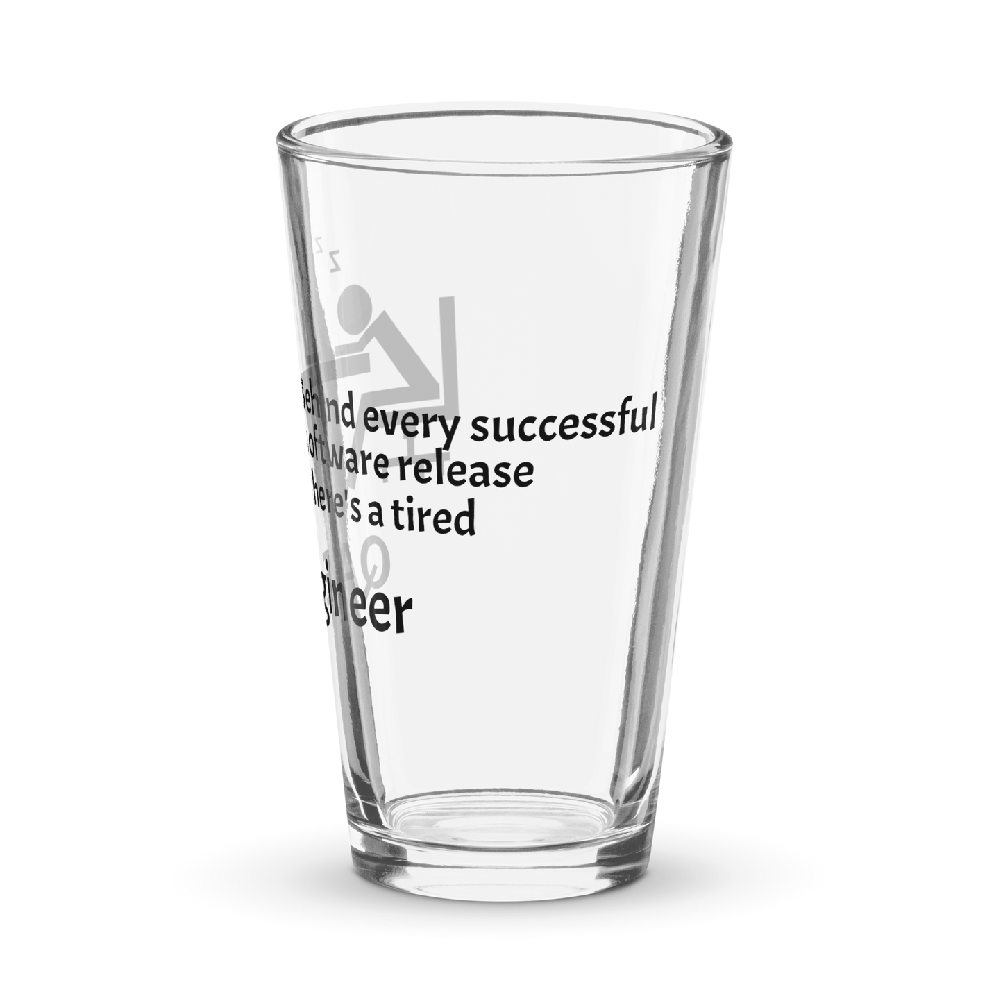 Tired QA Engineer Pint Glass