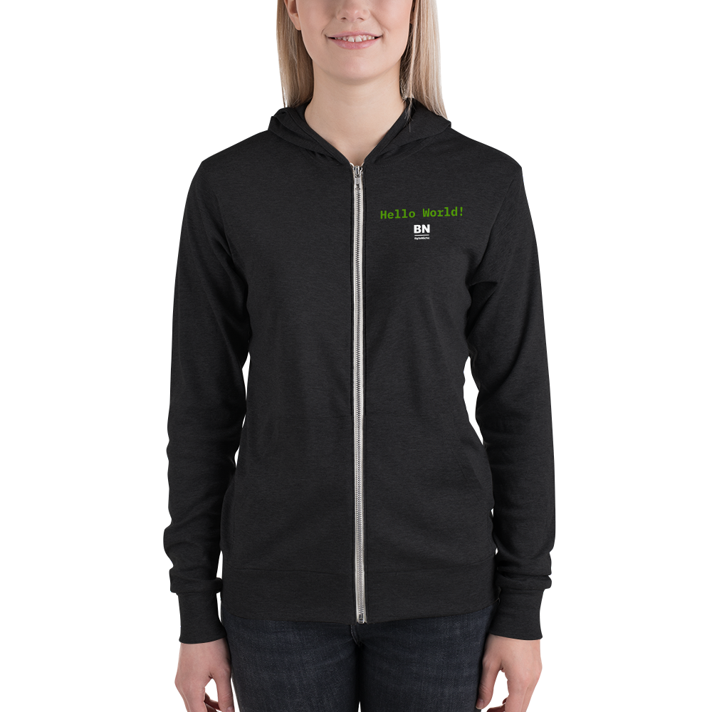 Hello World! Binary Hoodie
