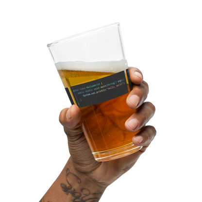 Hello World Pint Glass 2.0