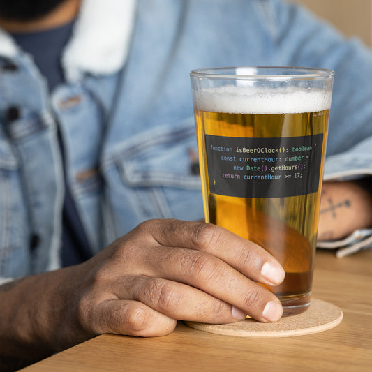 BeerOClock Pint Glass