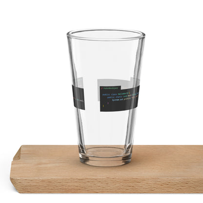 Hello World Pint Glass