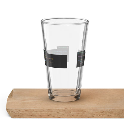 Hello World Pint Glass