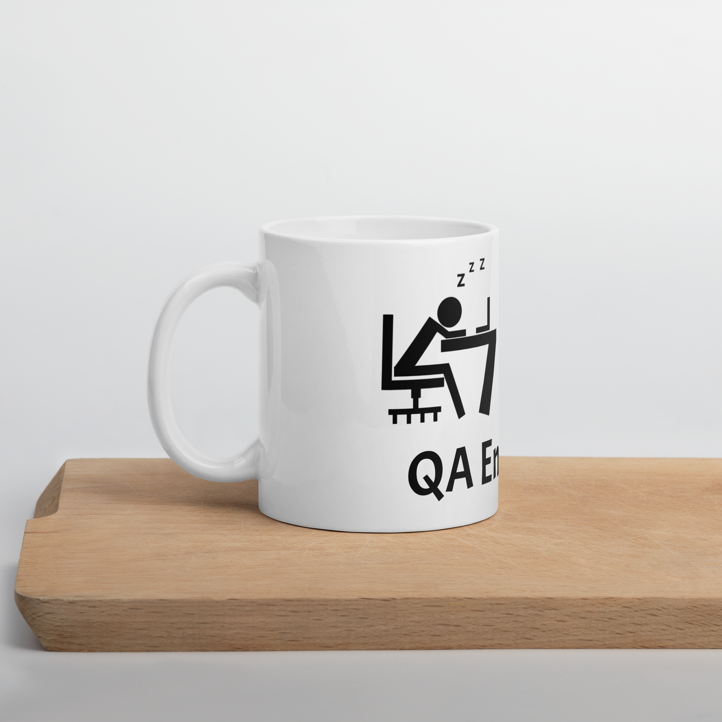 Tired QA Engineer Coffee Mug (White)