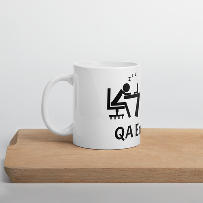 Tired QA Engineer Coffee Mug (White)