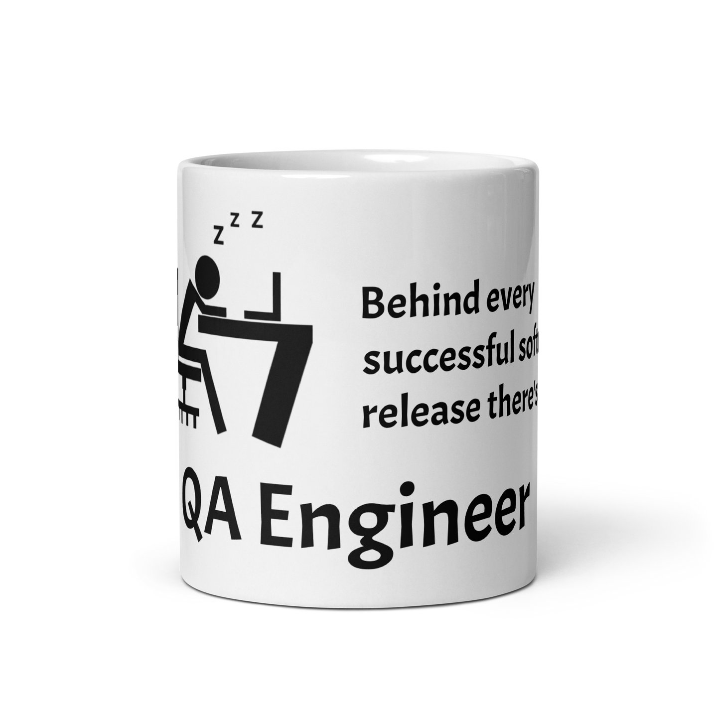 Tired QA Engineer Coffee Mug (White)