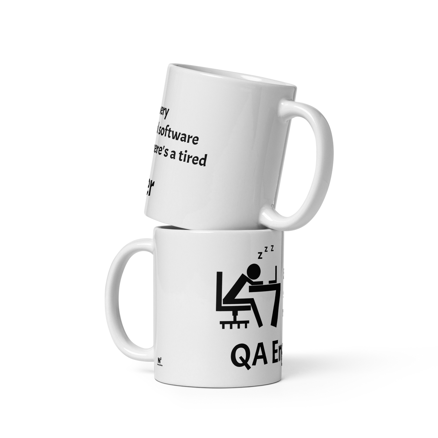 Tired QA Engineer Coffee Mug (White)
