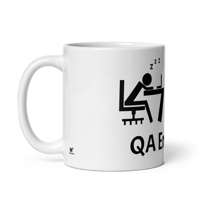 Tired QA Engineer Coffee Mug (White)