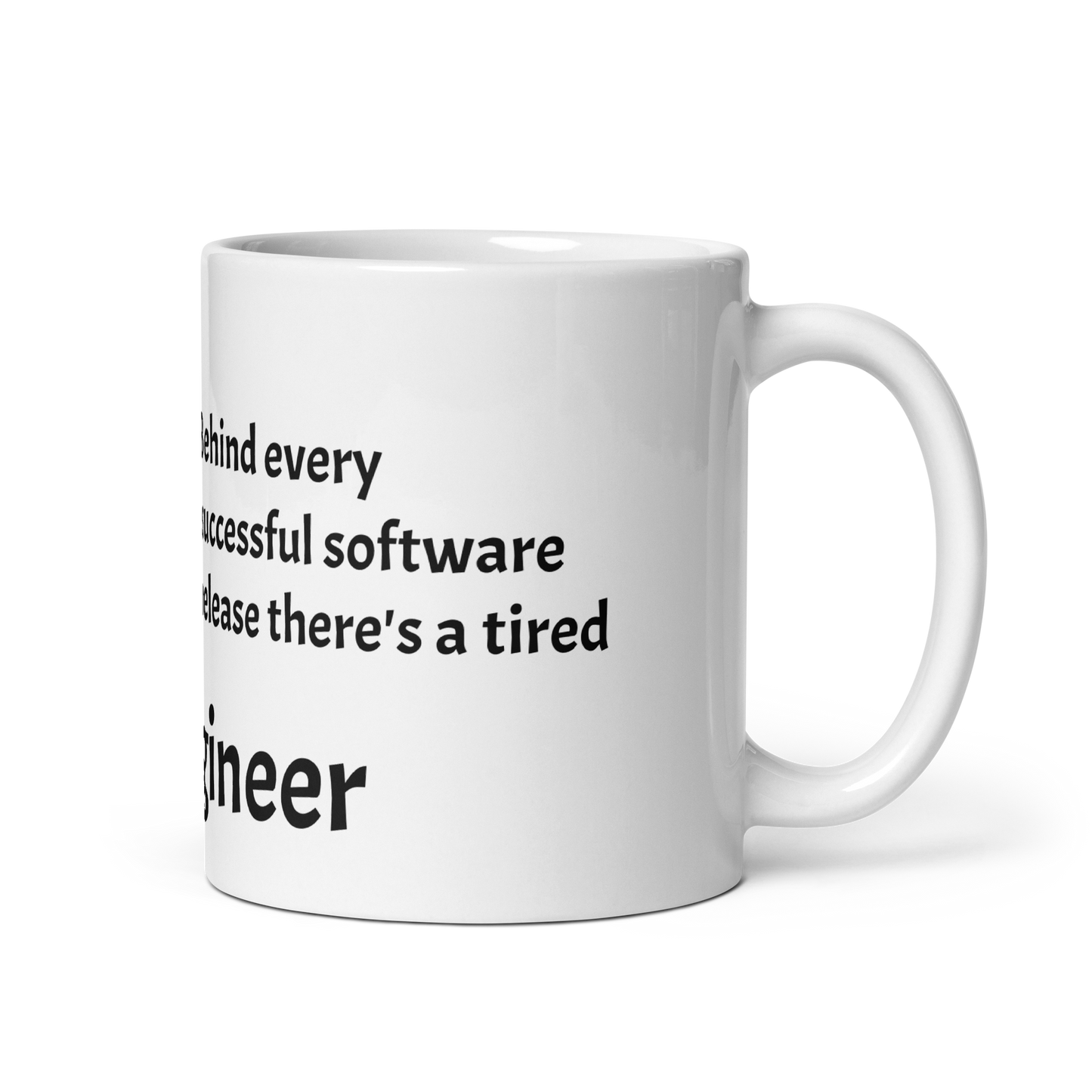 Tired QA Engineer Coffee Mug (White)