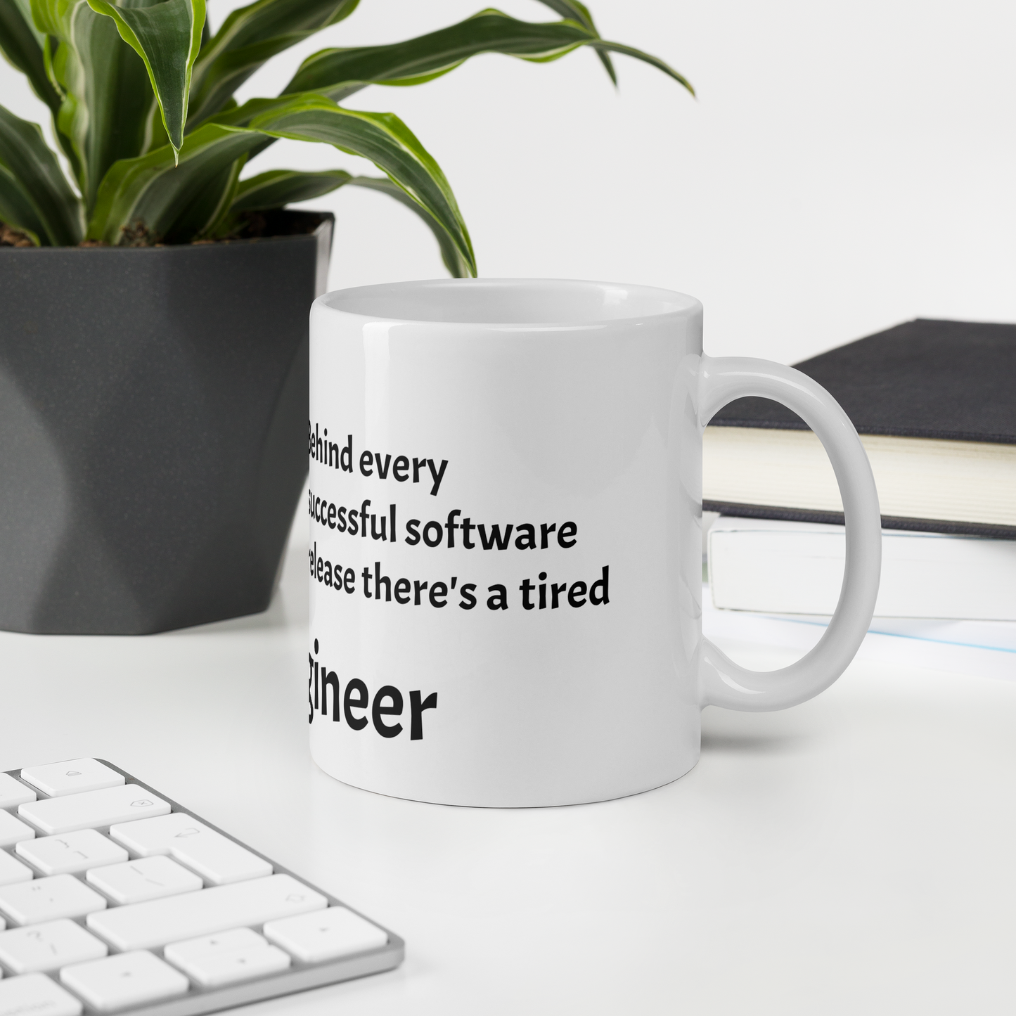 Tired QA Engineer Coffee Mug (White)