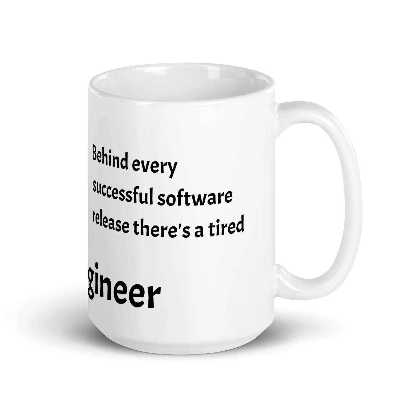 Tired QA Engineer Coffee Mug (White)