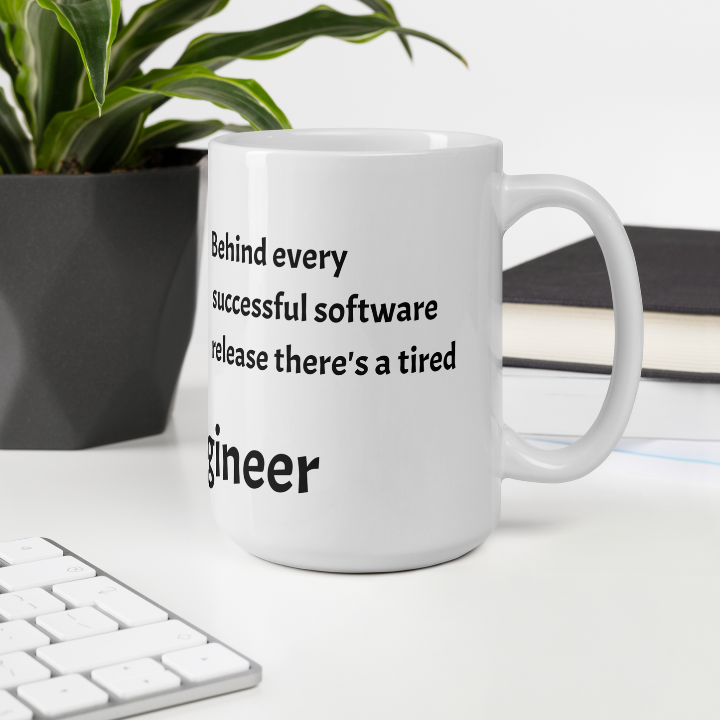 Tired QA Engineer Coffee Mug (White)